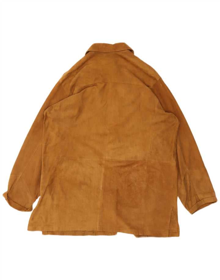 Kurtka zamszowa damska vintage IT 50 XL brązowa