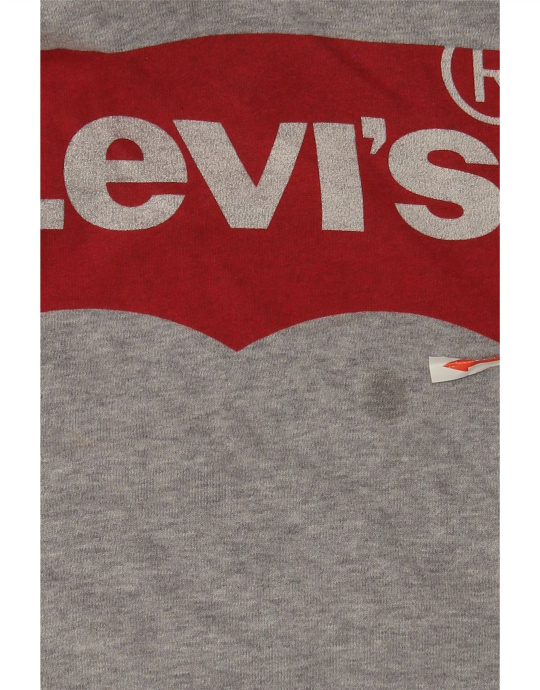 Męski sweter z kapturem i grafiką Levi's, średnioszary, bawełniany w cętki