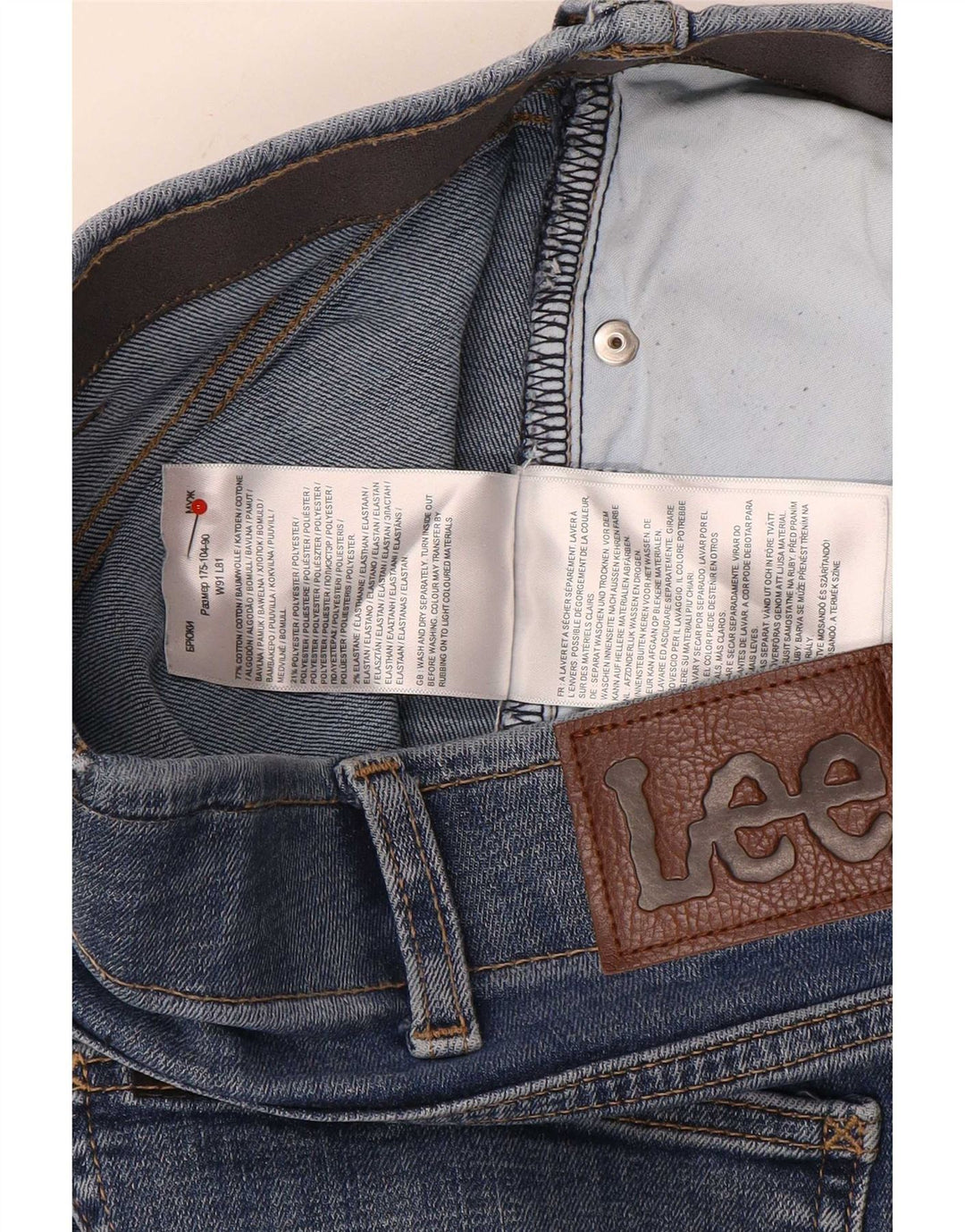 Męskie jeansy Lee Extreme Motion Slim W36 L32 Niebieskie bawełniane