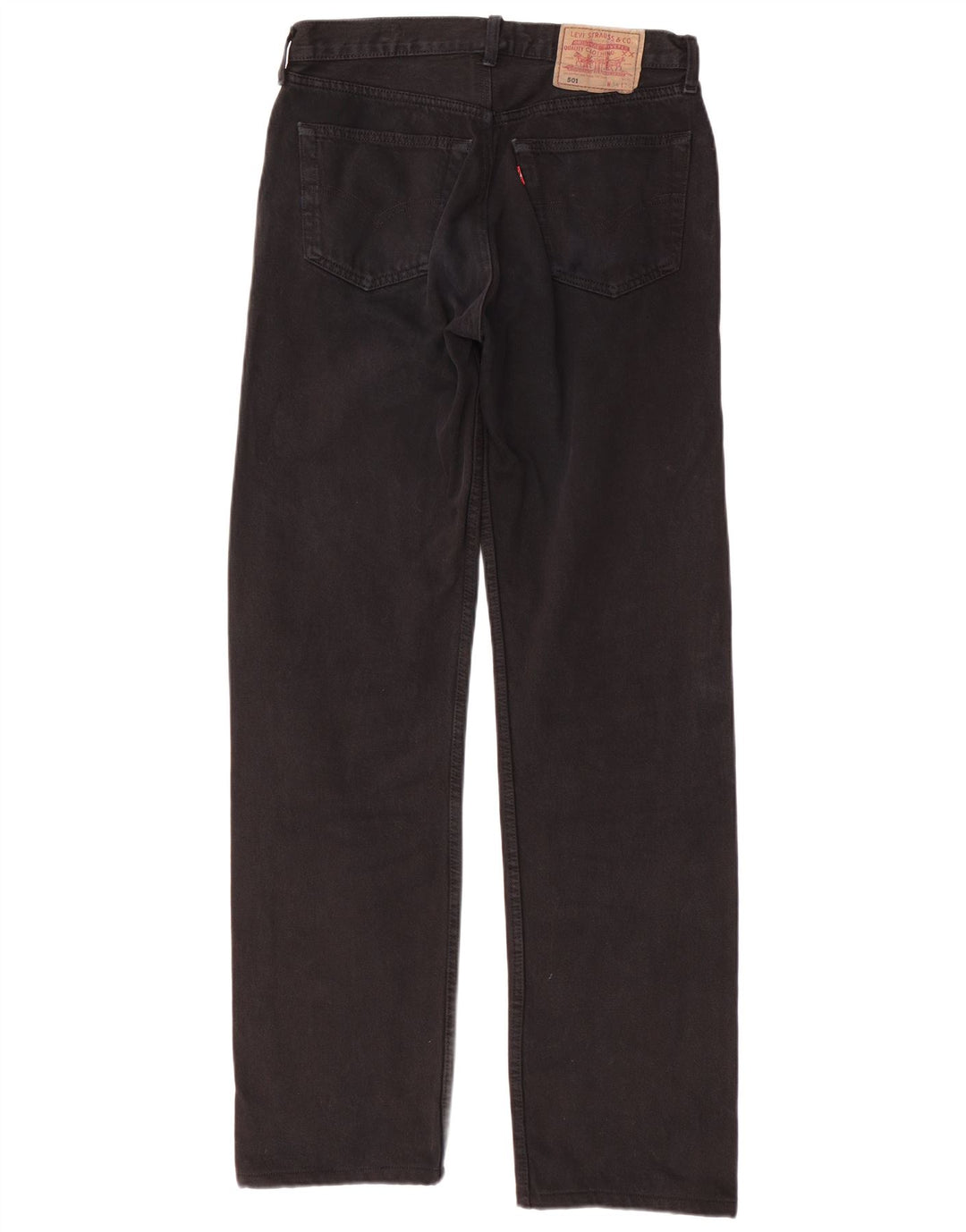 Męskie dżinsy LEVI'S 501 Straight W34 L36 Czarna bawełna