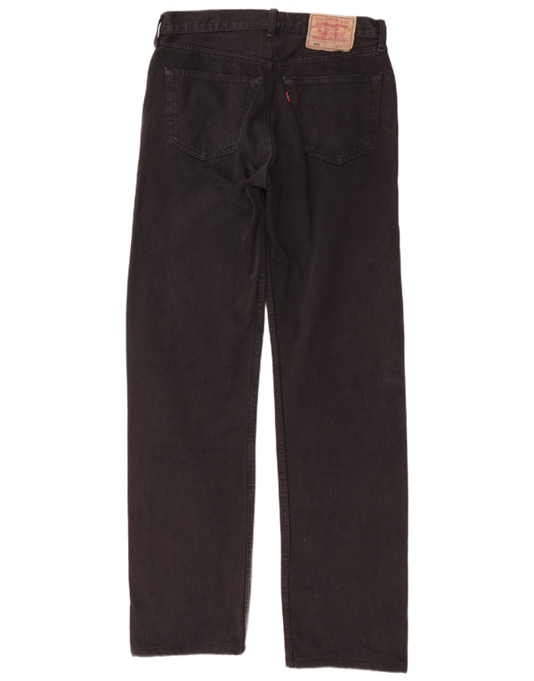 Męskie dżinsy LEVI'S 501 Straight W34 L36 Czarna bawełna