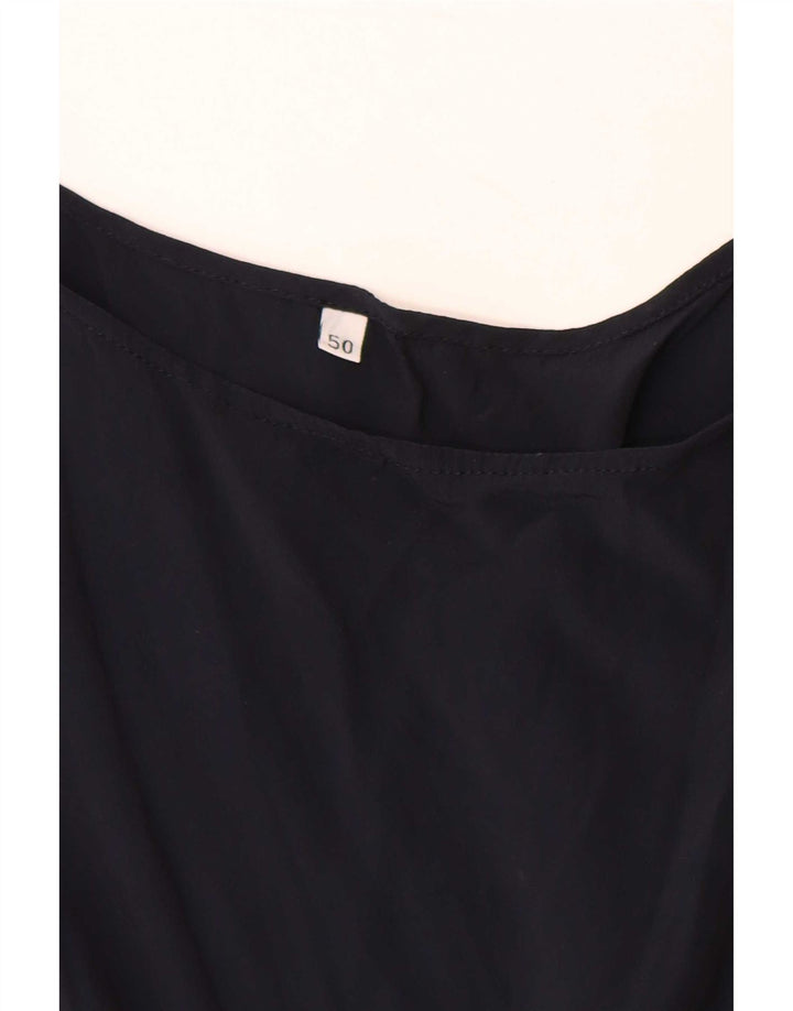 Vintage damska kamizelka Top IT 50 XL, czarna, octanowa