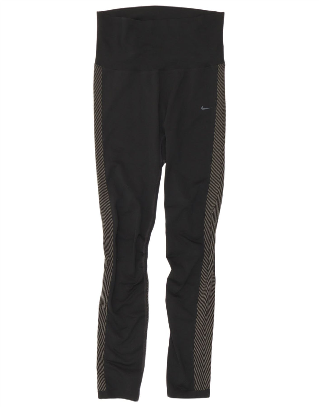 Damskie legginsy Nike Dri Fit UK 12, poliester w kolorze średniej czarnej kolorystyki