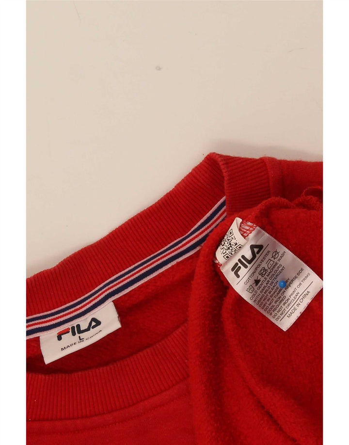 Bluza męska Fila, duża, czerwona, bawełniana