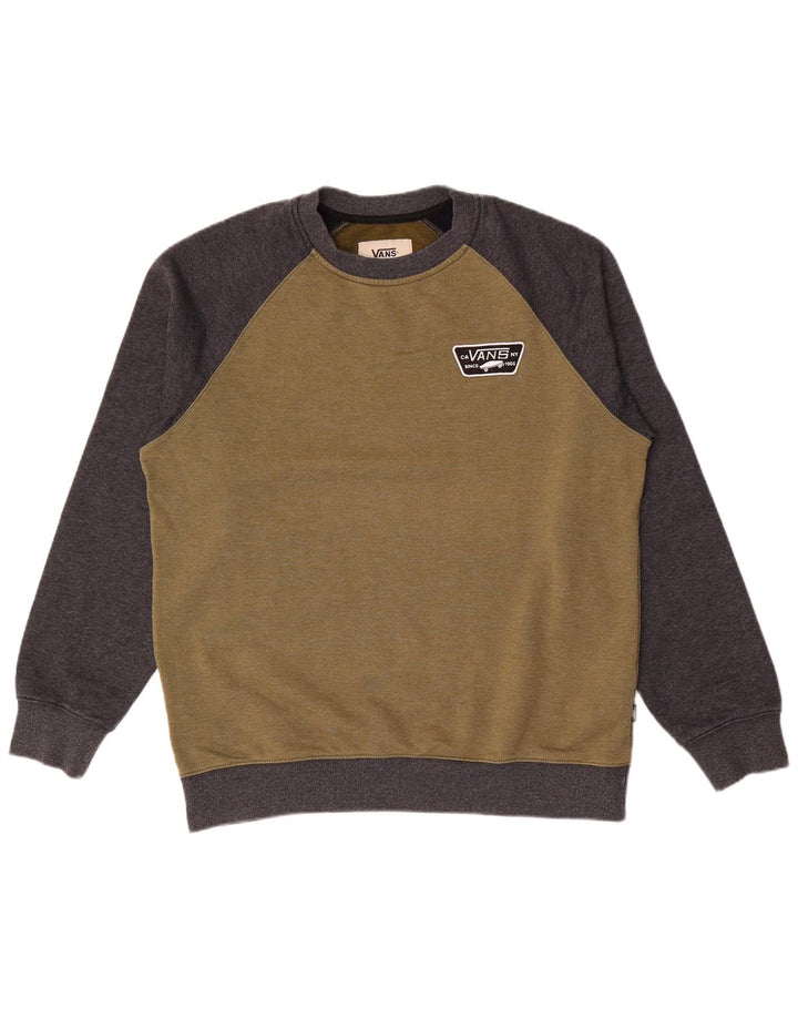 Męska bluza dresowa Vans, duża, bawełniana w kolorze khaki