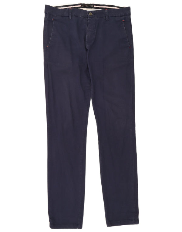 Spodnie męskie Zara Slim Chino EU 40 Medium W31 L34 Granatowe
