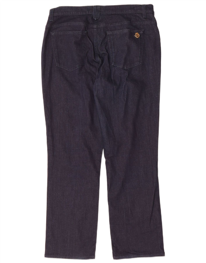 Damskie proste dżinsy Trussardi IT 48 XL W34 L28 Granatowy poliester