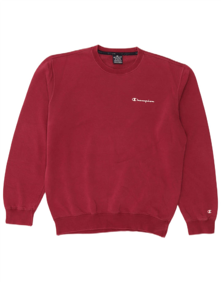 Męska bluza Champion, bluza męska, średnia czerwona, bawełniana
