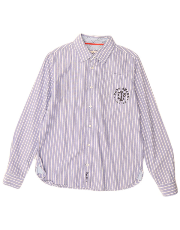 Koszula chłopięca PEPE Jeans 13-14 lat, bawełniana w niebieskie paski