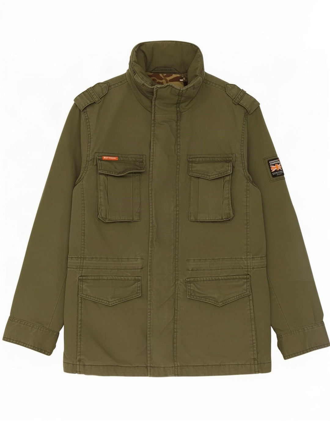 Superdry Męska kurtka wojskowa UK 36 Small Khaki