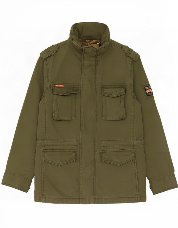 Superdry Męska kurtka wojskowa UK 36 Small Khaki