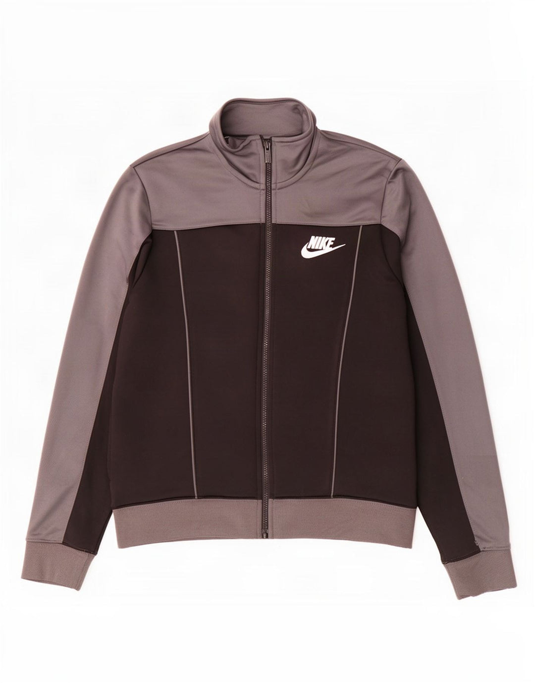 Męska kurtka dresowa Nike, średnia czarna, poliestrowa z blokami kolorów