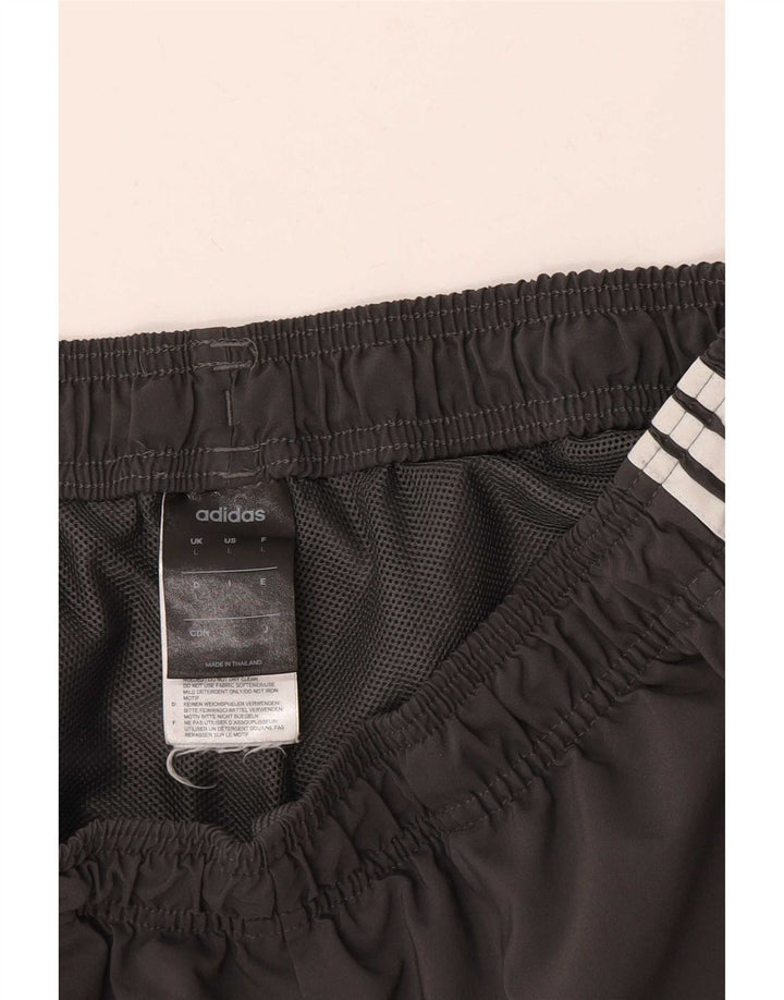 Męskie spodenki sportowe Adidas, duże, szare, z poliestru