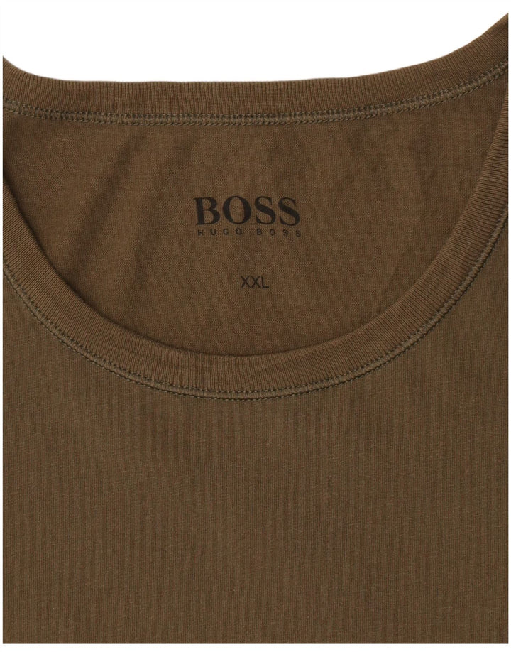 Męski T-shirt Hugo Boss Top 2XL Khaki