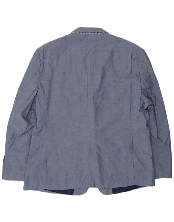 Męska marynarka zapinana na 2 guziki Tommy Hilfiger UK 46 3XL Niebieska bawełna