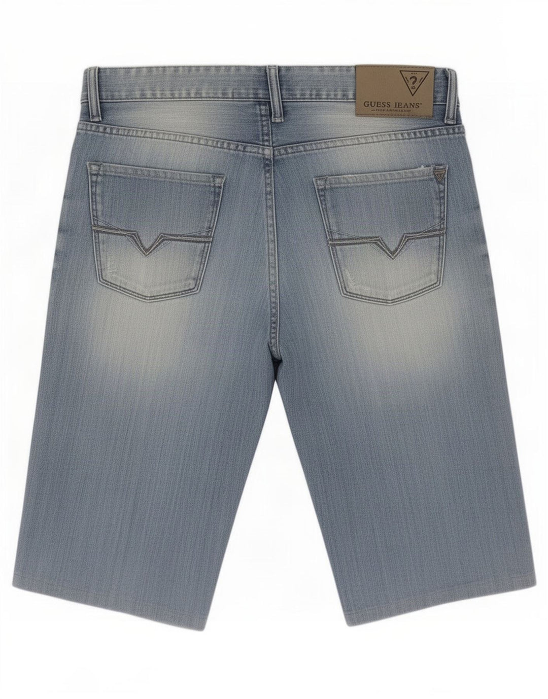 Męskie spodenki jeansowe Guess, średnie W31, niebieskie, bawełniane