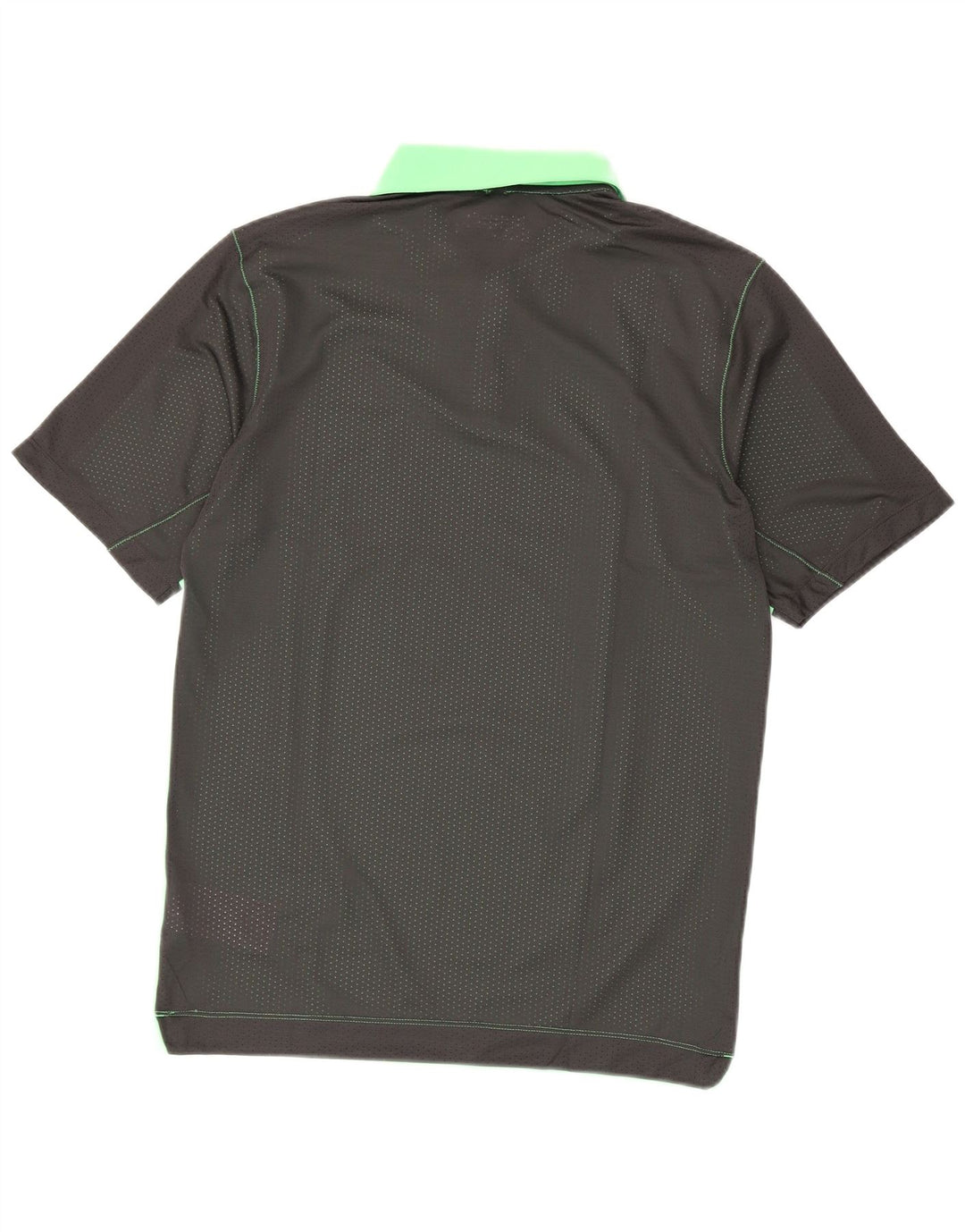 Męska koszulka polo Nike Dri Fit, mała, zielona, z blokami kolorów, poliester