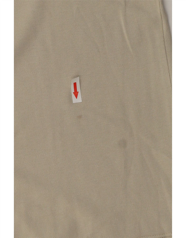 Męska koszulka polo Kappa, średnia beżowa bawełna