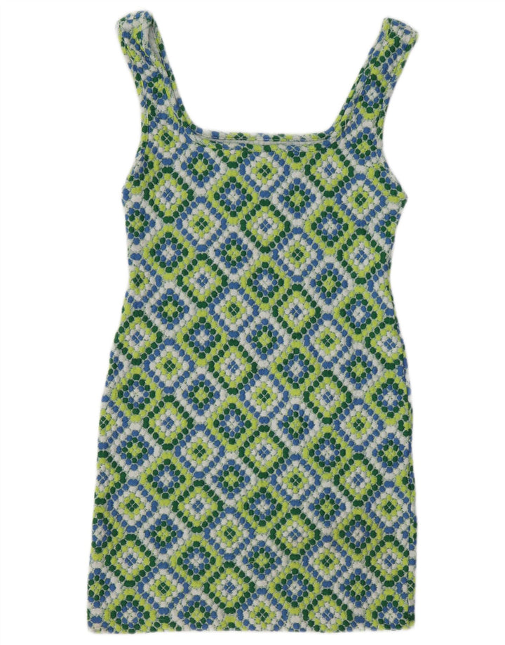 Damska sukienka letnia Topshop UK 12, średnia, wielokolorowa, poliester Ikat