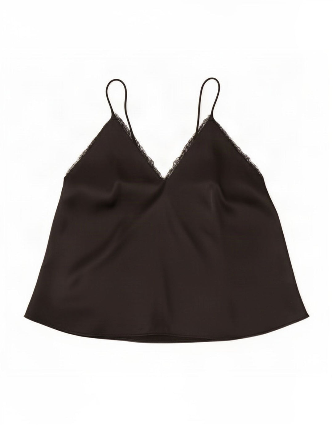 Damski top na ramiączkach Zara UK 14, duży, czarny poliester