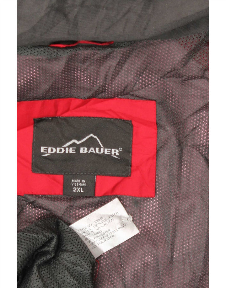 Męska kurtka wiatrówka Eddie Bauer 2XL, poliester w kolorze czerwonym