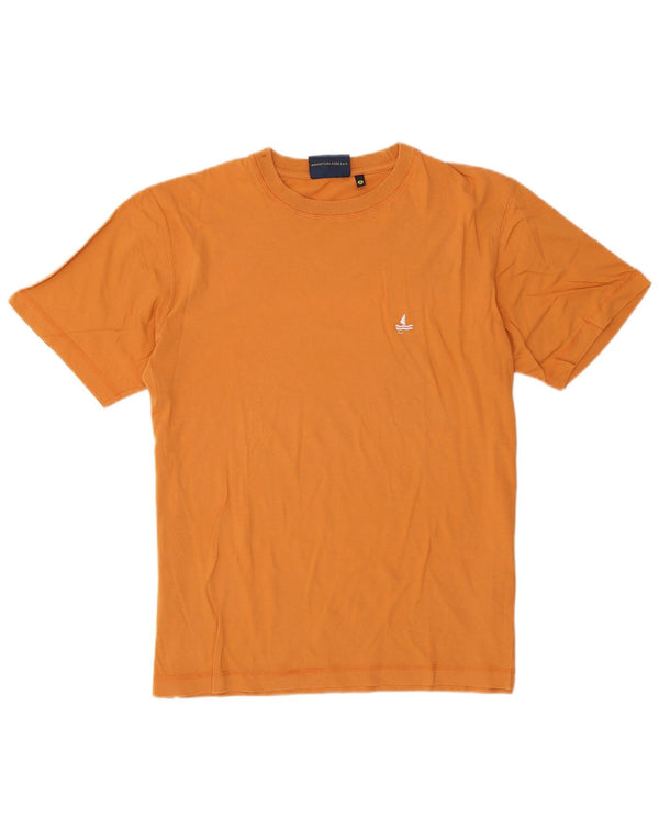 T-shirt męski Navigare, bawełniany, średni, pomarańczowy