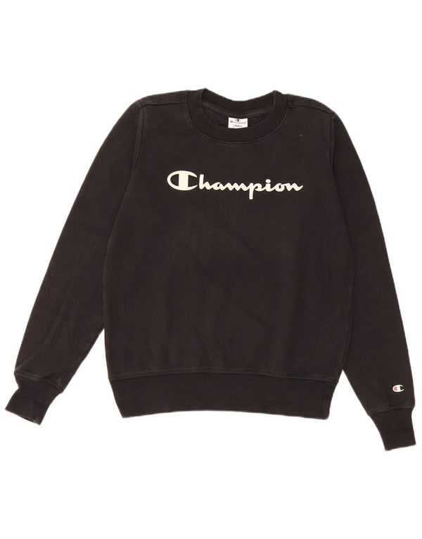 Damska bluza z grafiką Champion UK 10, mała, czarna bawełna