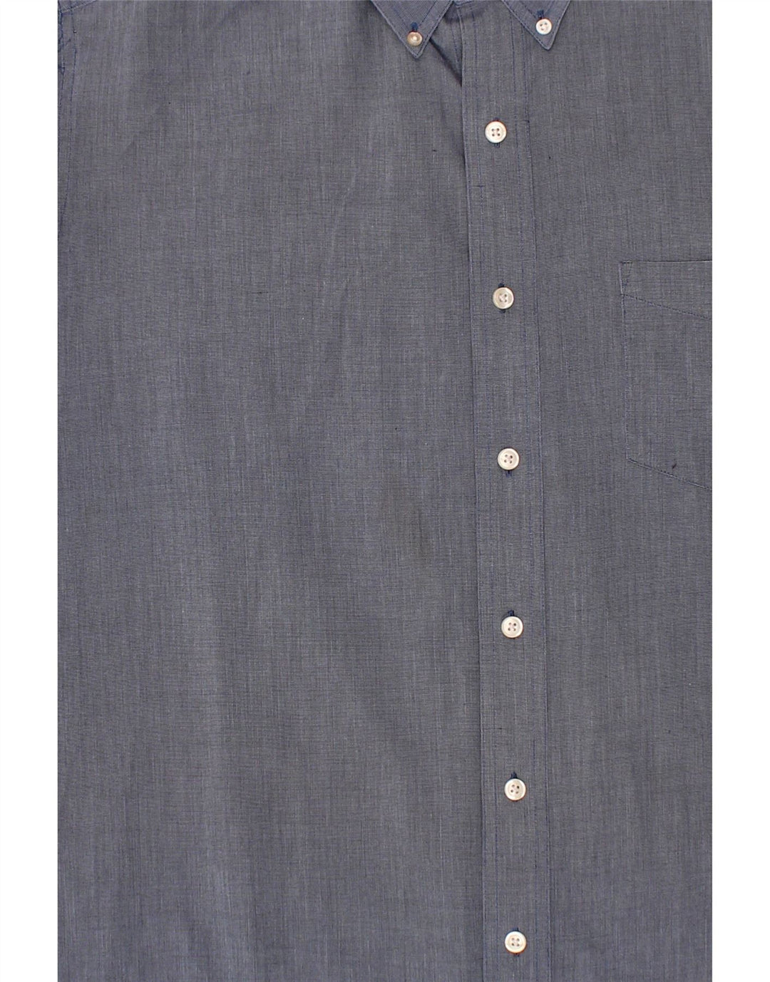 CHAPS Mens Shirt Large Navy Blue Cotton Vintage Chaps and Second-Hand Chaps from Messina Hembry 