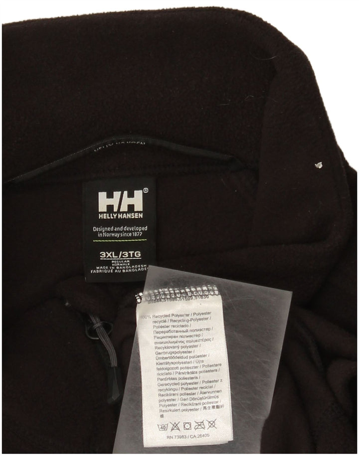 Męski sweter polarowy Helly Hansen z zamkiem błyskawicznym 3XL, czarny poliester