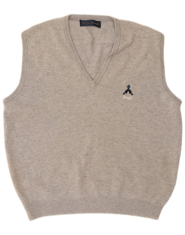 Męski podkoszulek Pringle z kamizelką XL, szara wełna