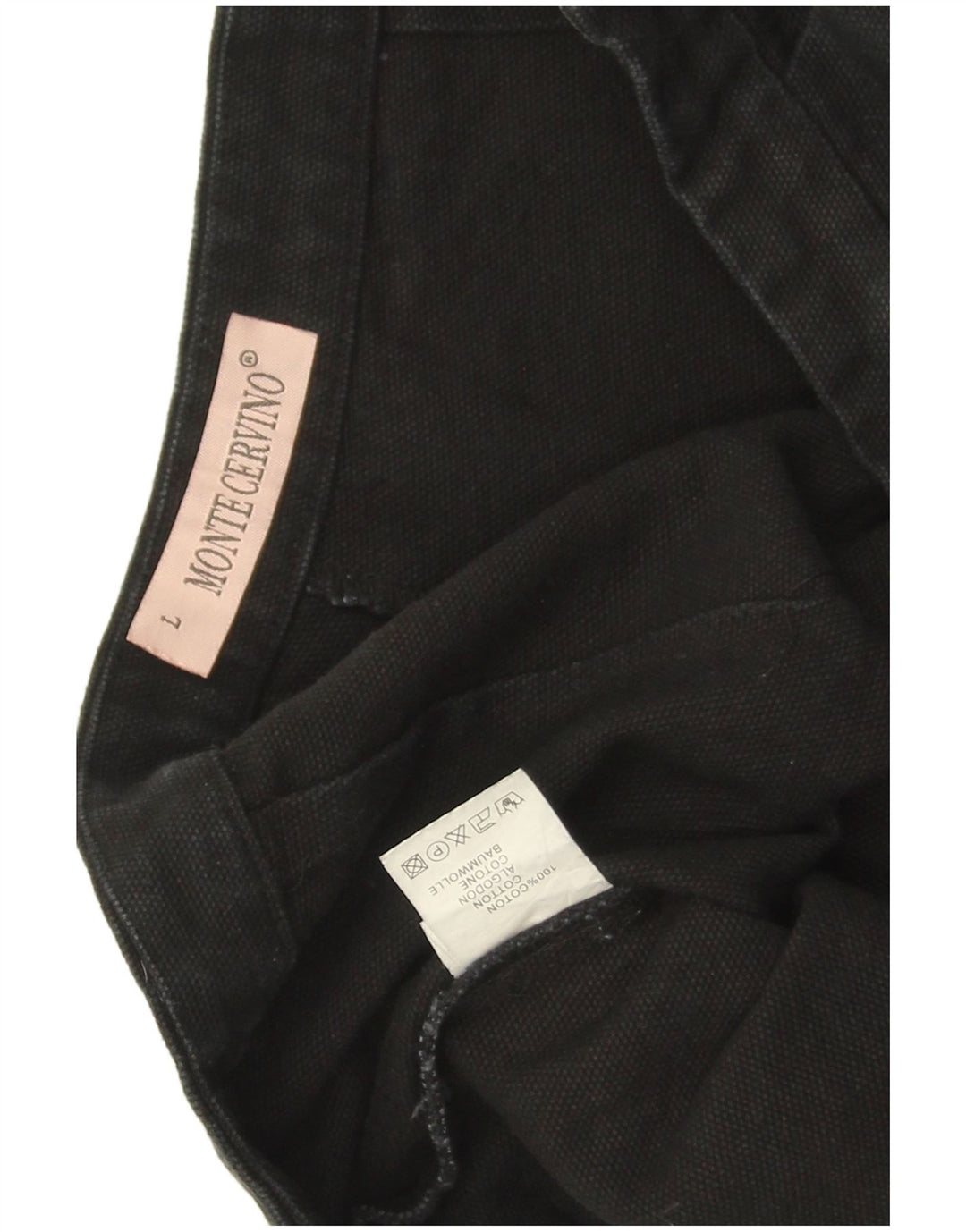 Damskie spodenki chino w stylu vintage, duże W30, czarne, bawełniane