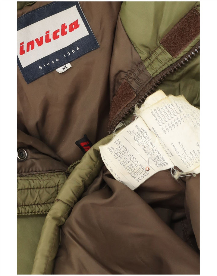 INVICTA Męska wyściełana kurtka o luźnym kroju UK 38, średni khaki, poliamid
