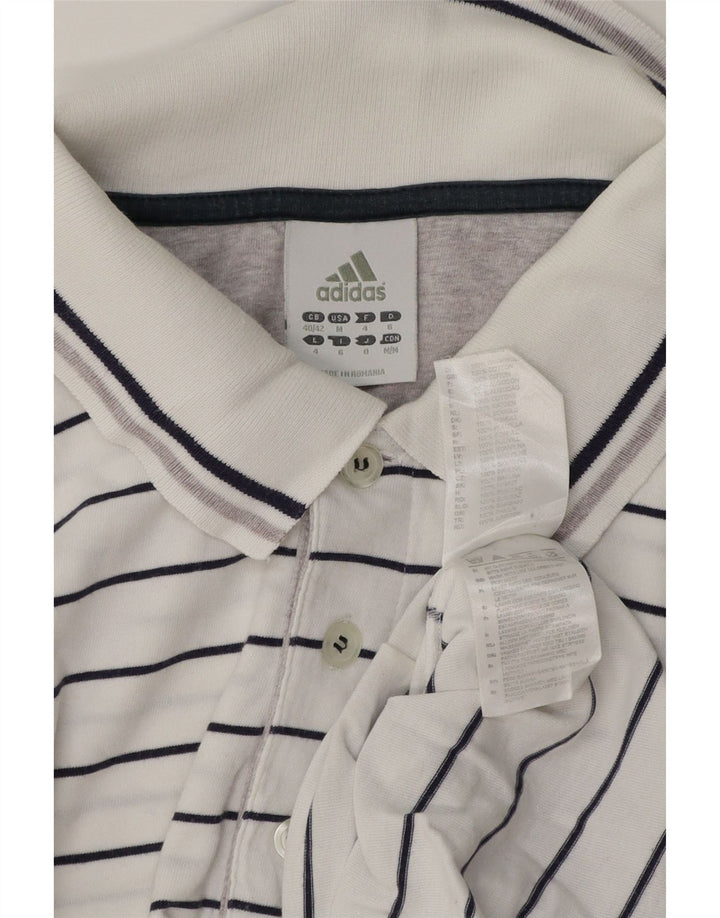 Męska koszulka polo Adidas UK 40/42 Średnia biała bawełna