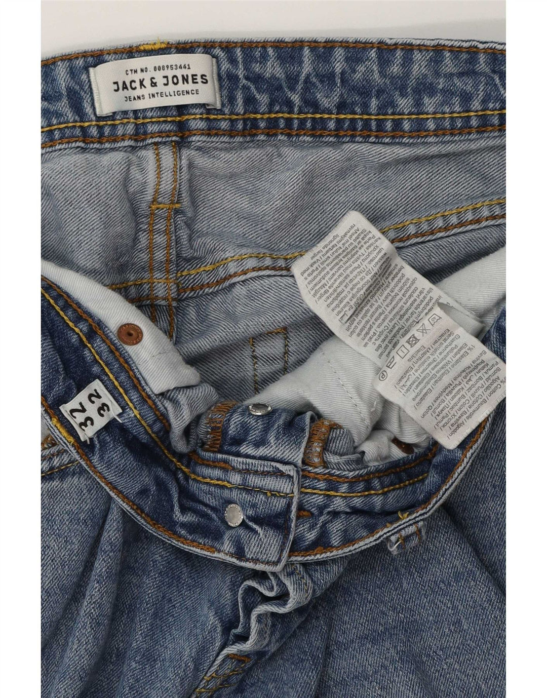 Męskie jeansy Jack & Jones Tim Slim W32 L32 Niebieskie bawełniane