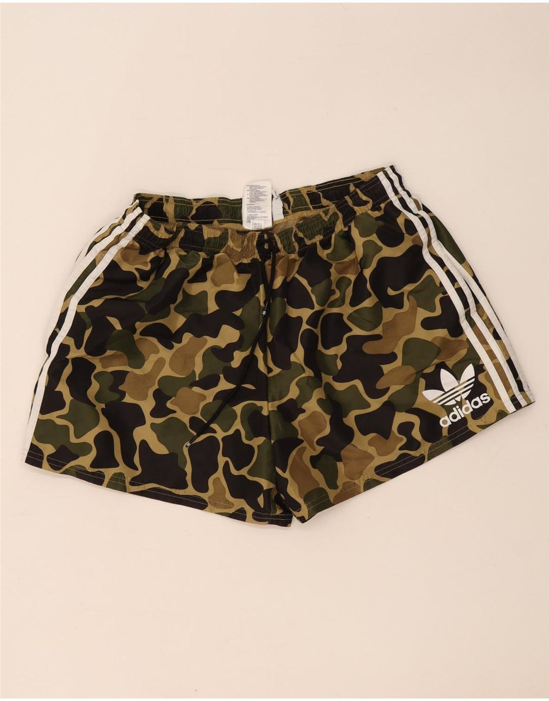 Męskie spodenki sportowe Adidas XL Khaki, kamuflaż, poliester