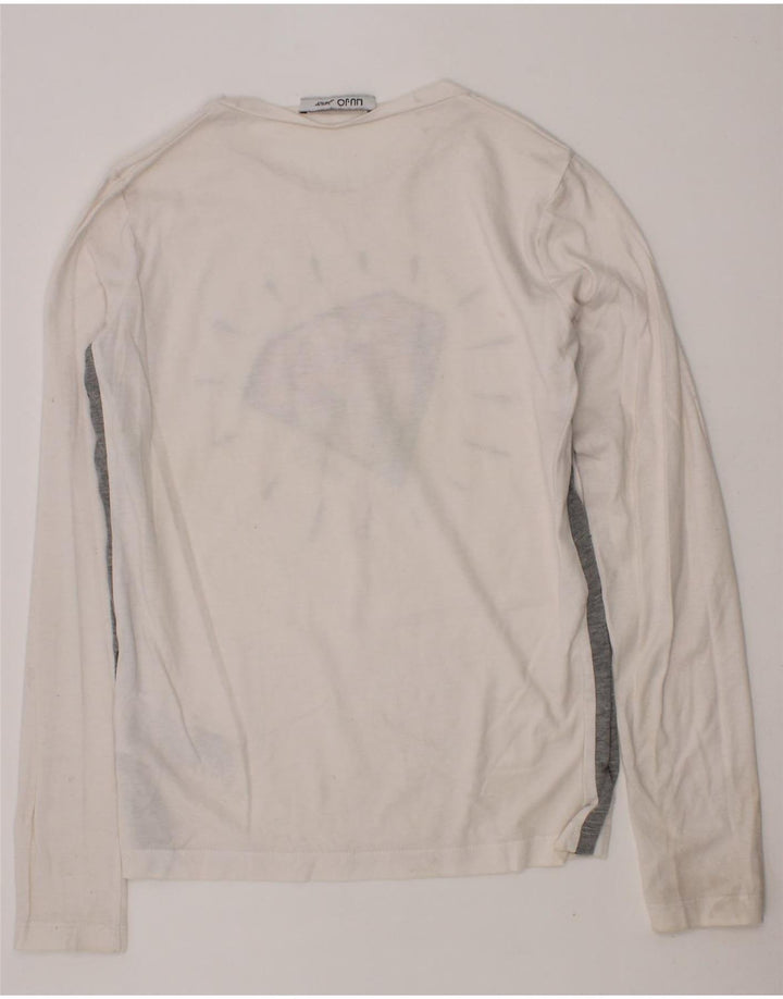 LIU JO JUNIOR Boys Graphic Top Long Sleeve 11-12 Years White Cotton Vintage Liu Jo junior and Second-Hand Liu Jo junior from Messina Hembry 