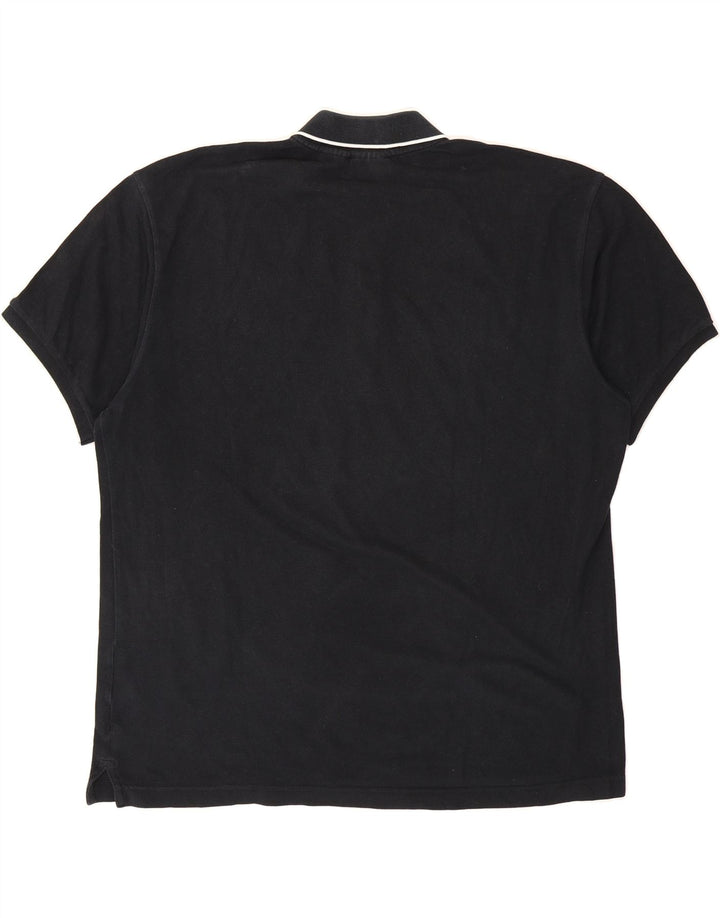 FILA Mens Polo Shirt Large Black Cotton Vintage Fila and Second-Hand Fila from Messina Hembry 