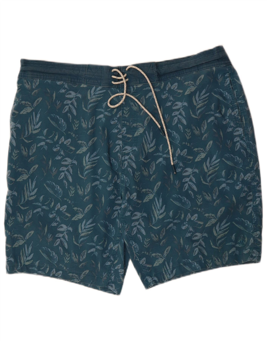 Męskie spodenki kąpielowe FAT FACE XL, niebieski, kwiatowy, poliester