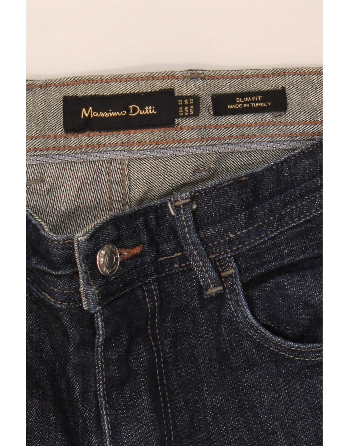 Jeansy męskie Massimo Dutti EU 38 Small W30 L32 Granatowa bawełna