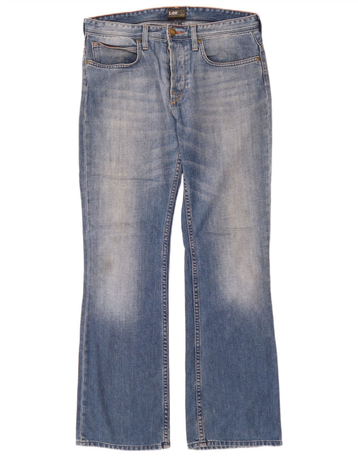 Męskie dżinsy Lee Elton Bootcut W31 L32, niebieska bawełna