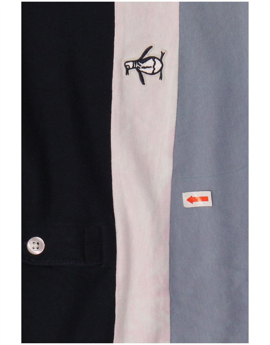 Męska koszulka polo PENGUIN XL, bawełniana w granatowe paski