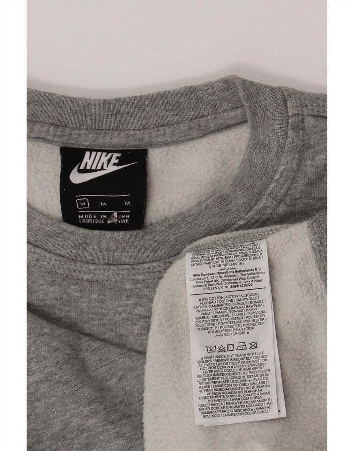 Męska bluza dresowa Nike, średnia, szara, bawełniana nakrapiana