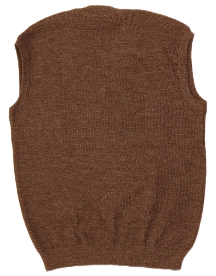 Strickmoden Męski podkoszulek z kamizelką EU 54 XL, brązowa wełna