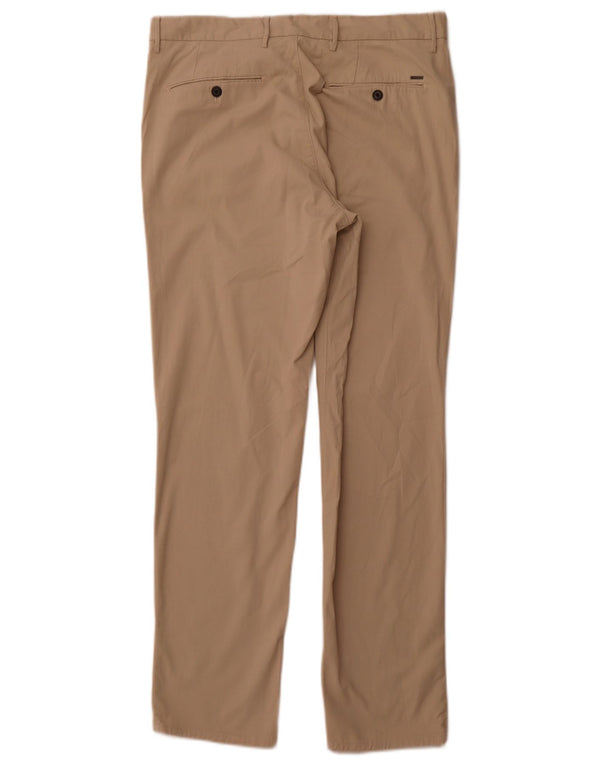 Spodnie Chino Massimo Dutti Męskie Slim Fit EU 42 Large W32 L30 Beżowa Bawełna