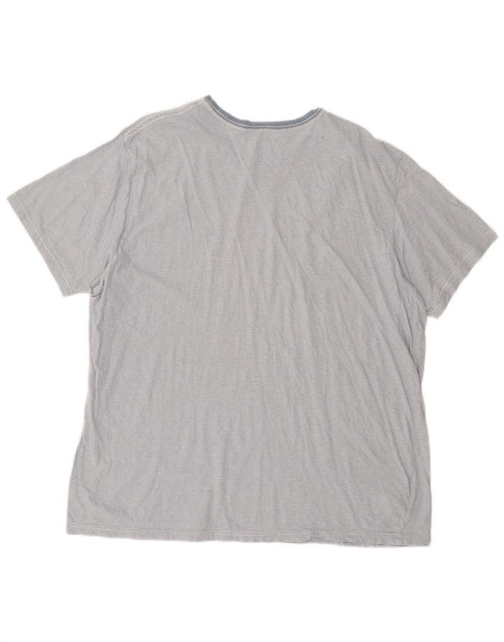 T-shirt męski Eddie Bauer, 2XL, szary, bawełniany w prążki