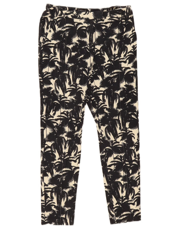 Damskie krótkie spodnie Topshop Graphic UK 10 Small W28 L26 Czarne