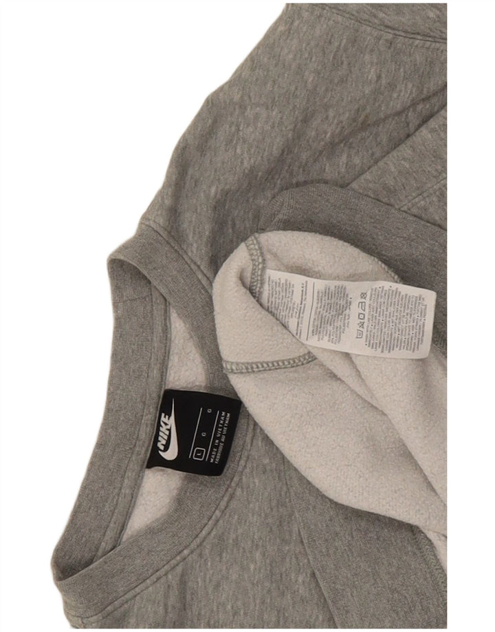 Męska bluza dresowa Nike, duża, szara, nakrapiana bawełna