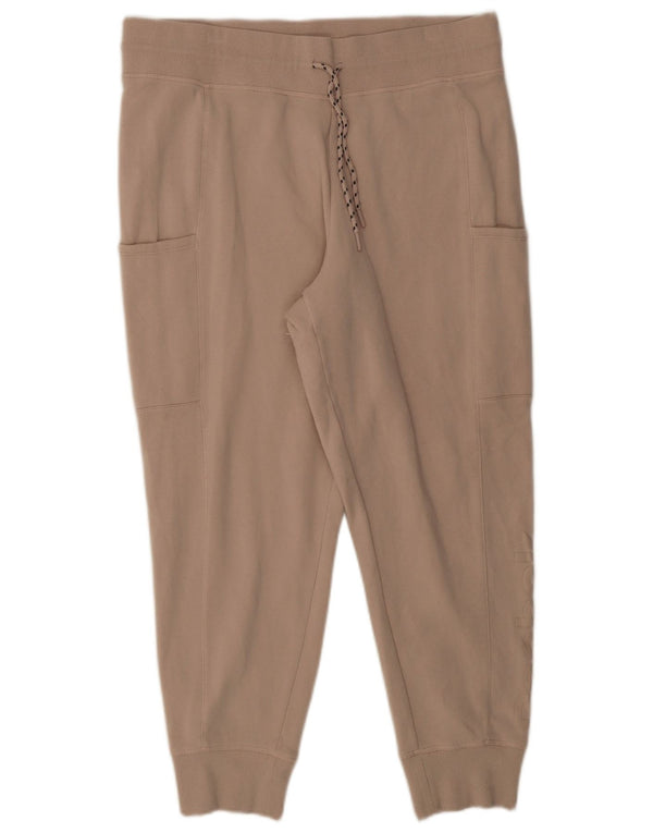 Damskie spodnie dresowe Reebok Graphic Joggers UK 18 XL Beżowa bawełna