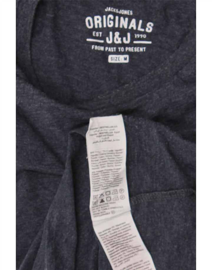 T-shirt męski Jack & Jones, średni, granatowy, bawełniany