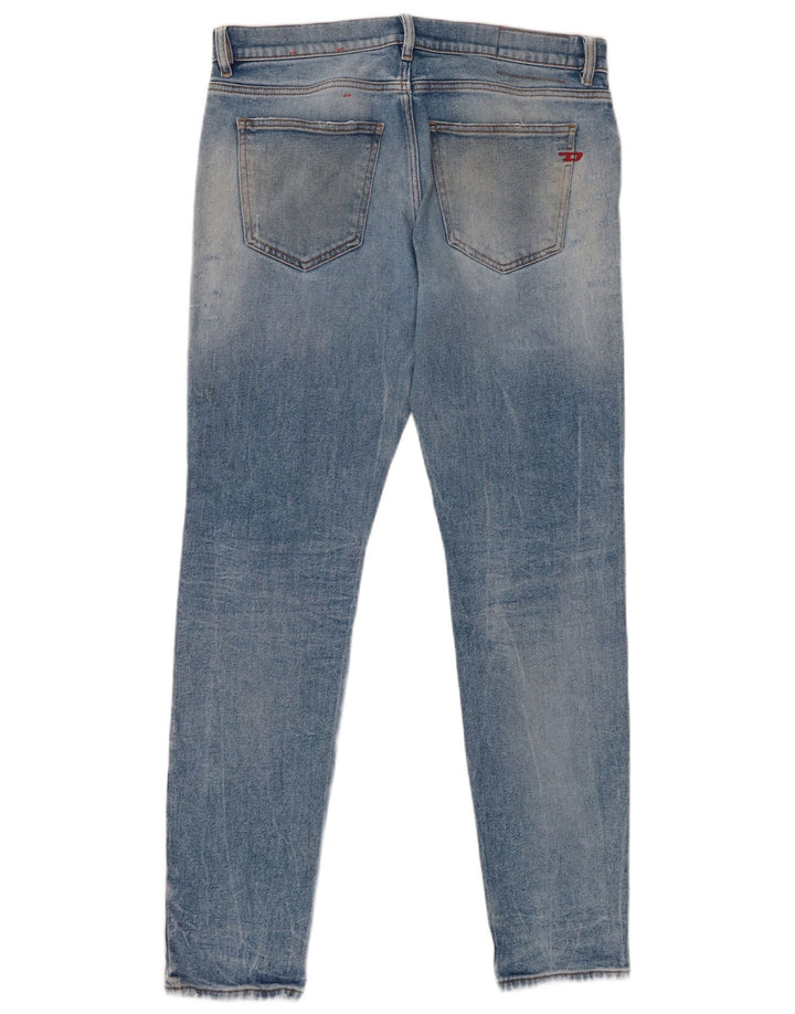 Damskie jeansy Diesel Slim W33 L32 Niebieskie bawełniane